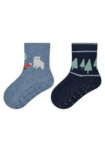 Sterntaler Jungen ABS Socken DP Wald, blau, 25-26