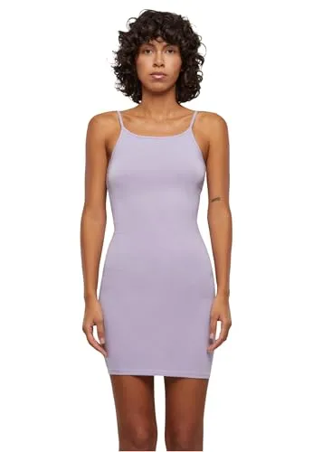 Urban Classics Damen Kleid Ladies Stretch Jersey Slim Dress, Sommerkleid mit Spaghettiträgern für Frauen, Größen XS - 5XL