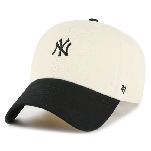BASE TT New York Yankees Adjustable Cap Beige - Stylische Baseballcap für Unisex Erwachsene, aus 100% Baumwolle, ideal für die Freizeit im Sommer. Bequem und vielseitig kombinierbar.