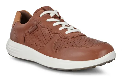 Ecco Soft 7 Runner M Schnürer in Braun - Größe 42 - Sportlich-schicker Herrensneaker aus hochwertigem Leder, atmungsaktiv und mit herausnehmbarer Innensohle für individuellen Komfort. Ideal für den ganzen Tag.