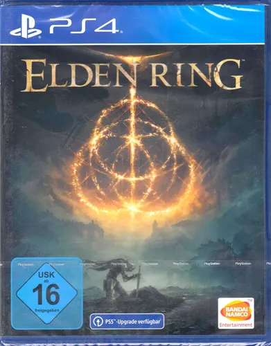 Elden Ring - PS4 [EU Version] - Action-RPG in einer riesigen Fantasywelt, erschaffen von Hidetaka Miyazaki und George R. R. Martin. Erleben Sie epische Kämpfe und erkunden Sie atemberaubende Landschaften im Zwischenland.