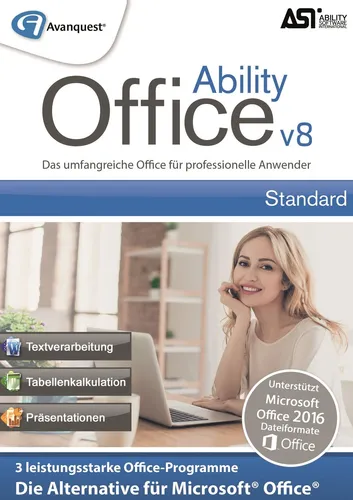 Ability Office 8 DEUTSCH 2-PC / Dauerlizenz / Key (ESD)