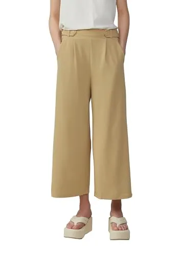 QS Culotte Hose aus Interlockjersey in Beige (Gr. 40)