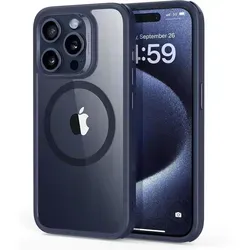 Hülle iPhone 15 Pro Max MagSafe Dunkelblau