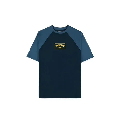 Fallout T-Shirt Vault Boy Blue Unisex Raglan T-Shirt