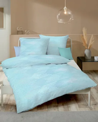 Kaeppel Bettwäsche Ikat, Mako-Satin, 3-teilig in grün von Kaeppel