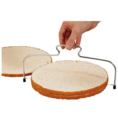 RBV Birkmann, 429383, Easy Baking, Tortenbodenschneider, Edelstahl, höhenverstellbar