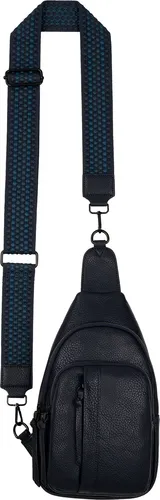 Brusttasche Umhängetasche Schultertasche Cross Body Bag Kunstleder Italy-Design D.BLUE
