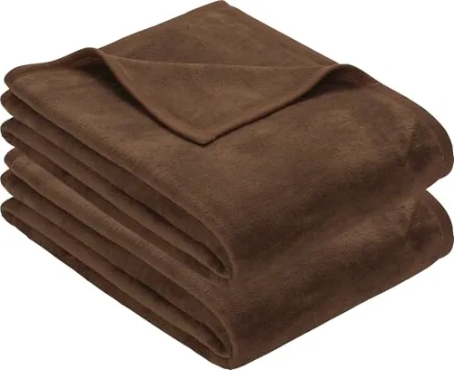 Erwin Müller Wohndecke, Wolldecke, Kuscheldecke 2er- Pack - strapazierstark, weich, temparaturausgleichend (weitere Farben, Größen)