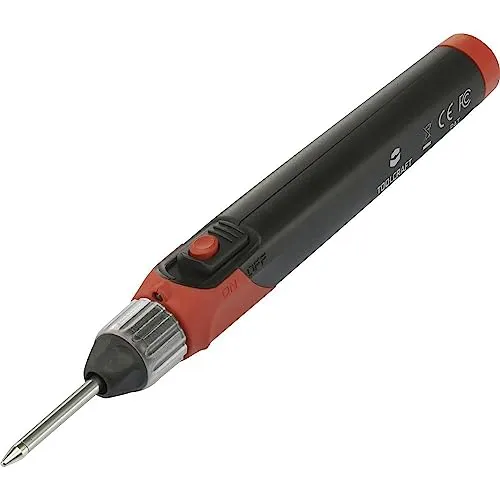 TOOLCRAFT LWK-123 Lötkolben - Kabelloses Löten mit LED-Leuchte - Lötgeräte mit 3,7 V-Akku für maximale Bewegungsfreiheit und ergonomischem Griff für komfortables Arbeiten; ideal für präzise Lötarbeiten.