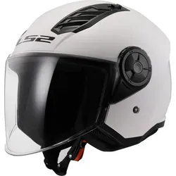 LS2 Jet-Motorradhelm Airflow II Gloss White XL in weiß von LS2