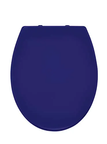 Ridder WC-Sitz Miami mit Softclose in Blau - WC-Sitz mit SoftClose-Funktion, ovaler Form und abnehmbarem Sitz. Ideal für ein modernes Badezimmer. Hochglänzender Kunststoff in ansprechendem Blau.