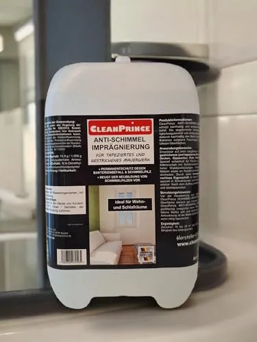 Anti Schimmel Imprägnierung 5 Liter | Schimmelschutz unter + über tapezierte gestrichene Wände Kältebrücken Schimmelimprägnierung