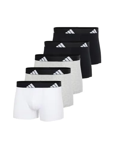 adidas Trunk (5PK) - Bequeme Active Flex Cotton Unterwäsche - Herren-Boxershorts im 5er Pack aus Active Flex Cotton für höchsten Tragekomfort und Bewegungsfreiheit.