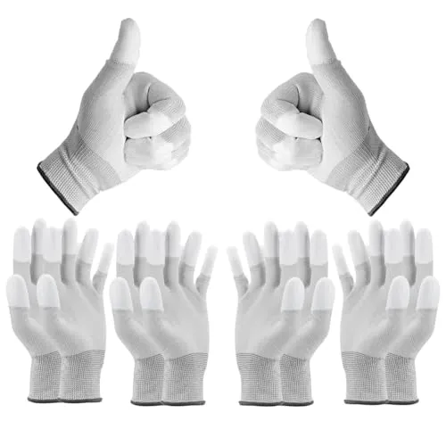 Minadax ESD Antistatik Handschuhe Finger-TIP in weiß von Minadax