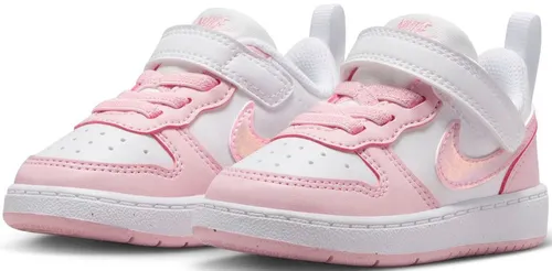 Nike Court Borough Low Recraft (Td) Sneaker - Weiß Pink Foam, 27 EU - Sneaker mit vorgeformter Sohlenstruktur für klassischen Stil, bietet strukturierte Passform und optimale Unterstützung für aktive Kinder.