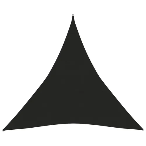 The Living Store Sonnensegel 160 g/m² Schwarz 4x4x4 m HDPE