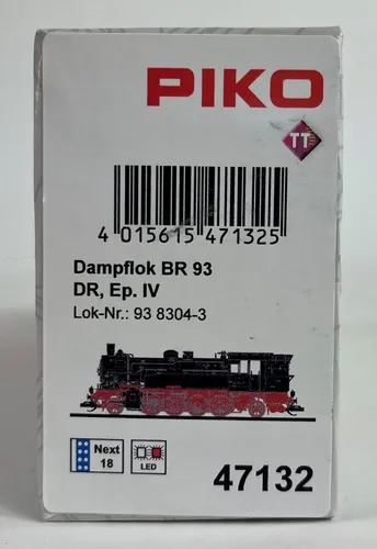 PIKO 47132 TT Dampflok BR 93 Ep. IV DR