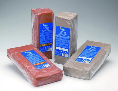 Glorex GmbH 6 8073 110 Töpferton weiß 10 kg - feinschamottiert mit 10% Schamott-Anteil, ideal für kreative Töpferprojekte