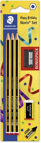 STAEDTLER Noris 120 Bleistifte HB schwarz/gelb, 1 Set