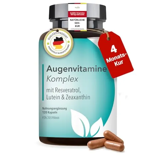 Produktbild DocVital® Augenvitamine hochdosiert – Lutein Zeaxanthin Kapseln mit Vitamin A