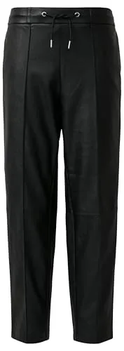 s.Oliver Black Label Damen Fake Leather Joggpants 2171576 von s.Oliver