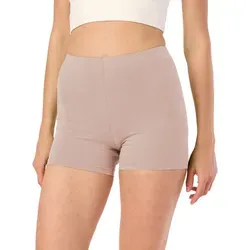 Merry Style Leggings Damen Shorts Radlerhose Hotpants MS10-283 (1-tlg) aus Viskose braun XS