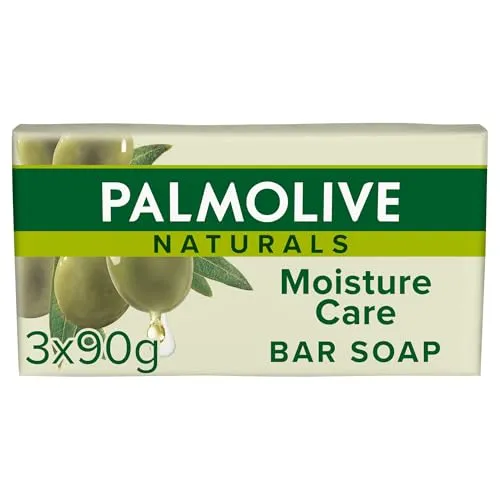 PALMOLIVE Naturals Moisture Care Stück Seife, 3er Pack (3 x 200 g)