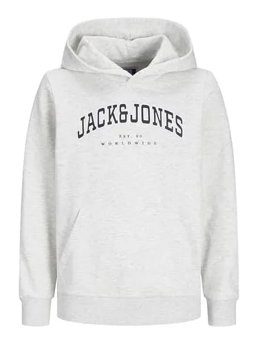 JACK & JONES Junior Kapuzenpullover mit Logo - Kapuzenpullover für Jungen, locker geschnitten aus 70% Baumwolle und 30% Polyester für hohen Tragekomfort und Stil.
