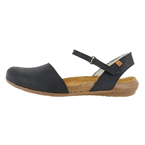 El Naturalista Damen Klassische Sandalen Wakataua - Wanderschuhe für den Sommer, aus hochwertigem Glattleder mit recycelter Gummisohle und bequemem Klettverschluss, ideal für Strand und Freizeit.