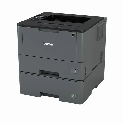 Brother HL-L5100DNT Laserdrucker - s/w A4, bis zu 40 Seiten/Min., Netzwerk, Duplex, 2 x Papierkassetten für effizientes Drucken im Büro