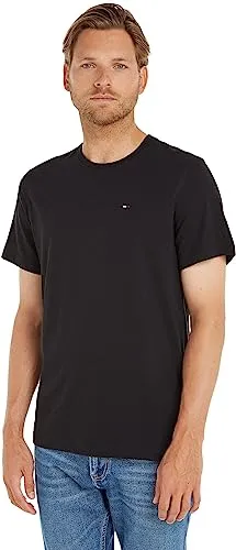Tommy Jeans Herren T-Shirt Kurzarm TJM Original Slim Fit, Schwarz (Tommy Black), M - T-Shirts für Herren mit hohem Tragekomfort aus 100% Bio-Baumwolle, ideal für entspannte Looks und vielseitig kombinierbar. Perfekt für Freizeit und als Geschenk.