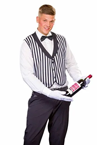 Festartikel Müller Herren Kostüm Butler Weste schwarz-weiß Karneval Fasching Gr.60