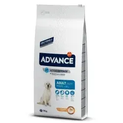 ADVANCE Maxi Adult Hundefutter mit Huhn und Reis - 14 kg - Hochwertiges Hundefutter mit aktiven Immunglobulinen und natürlichen Polyphenolen, ideal für die Stärkung des Immunsystems und die Gelenkgesundheit.