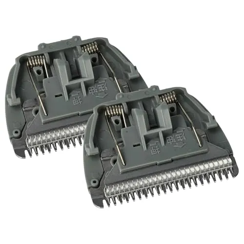 vhbw 2X Scherkopf kompatibel mit Panasonic ER-GB70, ER-GB60, ER-221, ER-2211, ER-220, ER-2201, ER-217, ER-2171 Rasierer Grau
