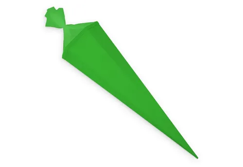 itenga Schultüte itenga Bastelschultüte mit Verschluss grün 6eckig