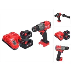 Milwaukee M18 FPD3-502 Akku Schlagbohrschrauber 18 V - Kompakter Akku Schlagbohrschrauber mit 158 Nm Drehmoment und bürstenlosem Motor. Ideal für präzises Arbeiten mit umfassender Systemkompatibilität zu allen Milwaukee M18 Produkten.