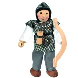 Winzlinge Biegepuppe - Ritter Kunibert S/G in schwarz von Winzlinge