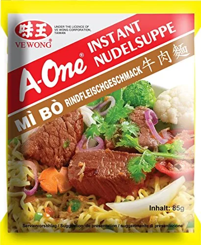 A-ONE Instant Nudelsuppe Rindgeschmack 85g