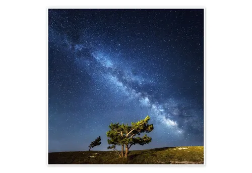 Posterlounge Poster Editors Choice, Milchstraße – Nachthimmel mit Sternen auf der Krim, Fotografie