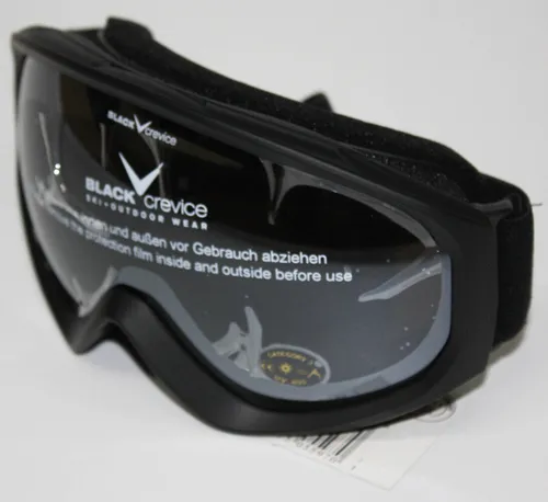 Black Crevice Skibrille Erwachsenen schwarz/Silber Einheitsgröße