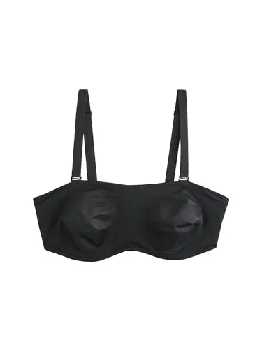 NEXT Unwattierter, trägerloser Minimizer-BH DD+ Schwarz 85H - Funktionsunterwäsche, ideal für ein bequemes Tragegefühl und perfekten Halt, perfekt unter Kleidern und Oberteilen.