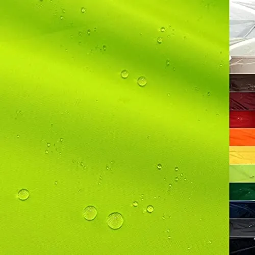 TOLKO wasserdichter Stoff Meterware | Nylonstoff für Plane Hülle Regenschutz Sonnenschutz Abdeckung | 180cm breit | reißfestes Segeltuch wasserfest beschichtet Outdoorstoff zum Nähen (Grün)