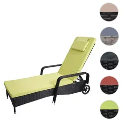 Poly-Rattan Sonnenliege Carrara