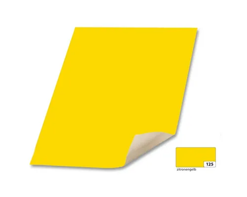 Folia Max Bringmann KG Bastelkartonpapier folia Plakatkarton 380g/m² zitronengelb 48x68cm 10 Blatt