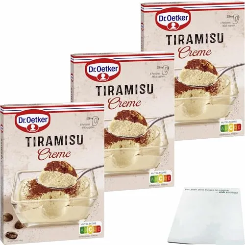 usy Bundle für Dr. Oetker Tiramisu Creme 3er Pack (3x70g Packung) + usy Block