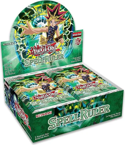 Yu-Gi-Oh! Spell Ruler 25th Anniversary Booster Display - Deutsch - TCG OVP Displays, feiern Sie die 25-jährige Jubiläumsausgabe mit diesem neuwertigen Booster Display von Konami für unvergessliche Duelle!