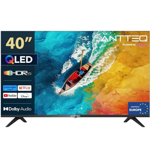 Antteq AV40F5Q 40 Zoll QLED Smart TV mit Bluetooth und HDR von Antteq