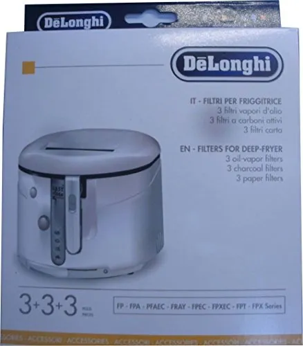 Filter kompatibel mit/Ersatzteil für DeLonghi 5525103400 FP100A, FPA, FPAE9, FPAEC, FPAY Fritteuse