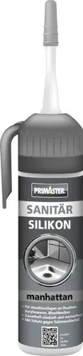 Primaster Sanitär Silikon manhattan 100 ml Anwendung ohne Kartuschen-Pistole
